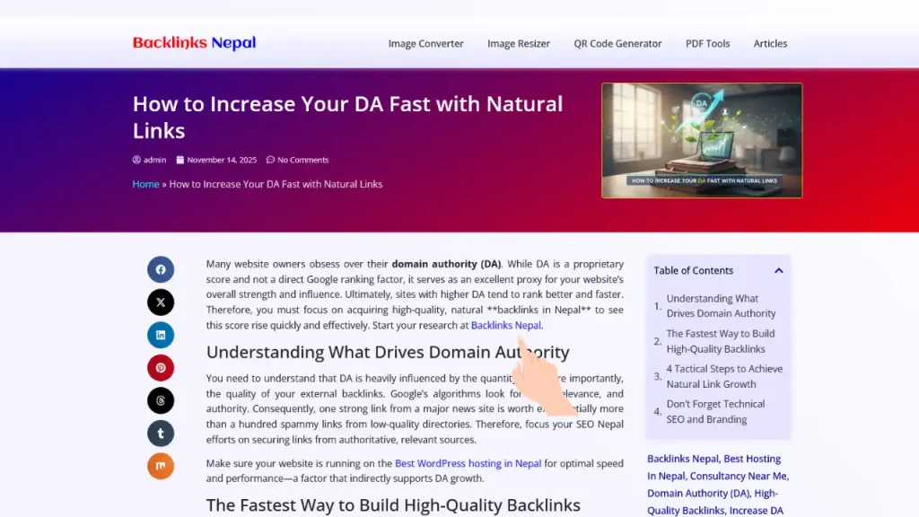 Backlinks Nepal — Trusted Backlink Services & SEO Resources in Nepal